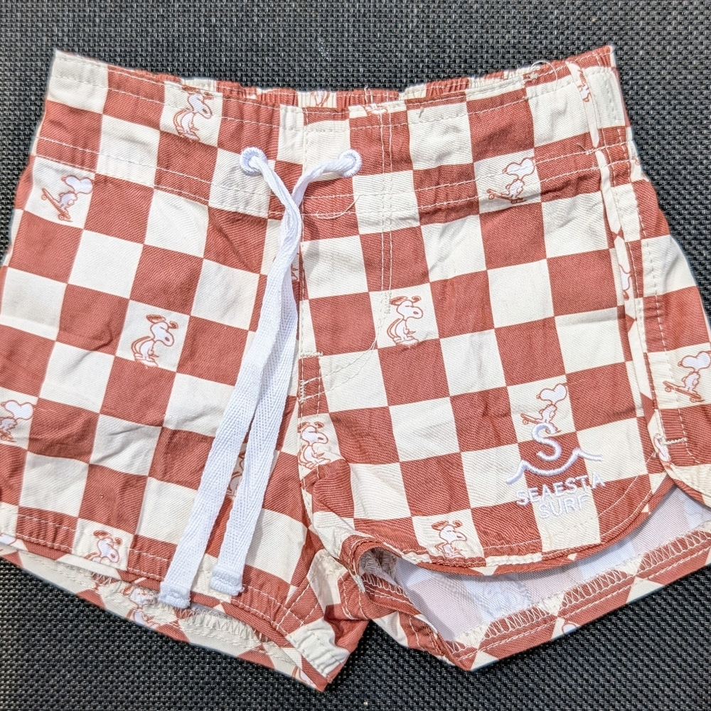 Seaesta Surf x Peanuts® Checkerboard Boardshorts